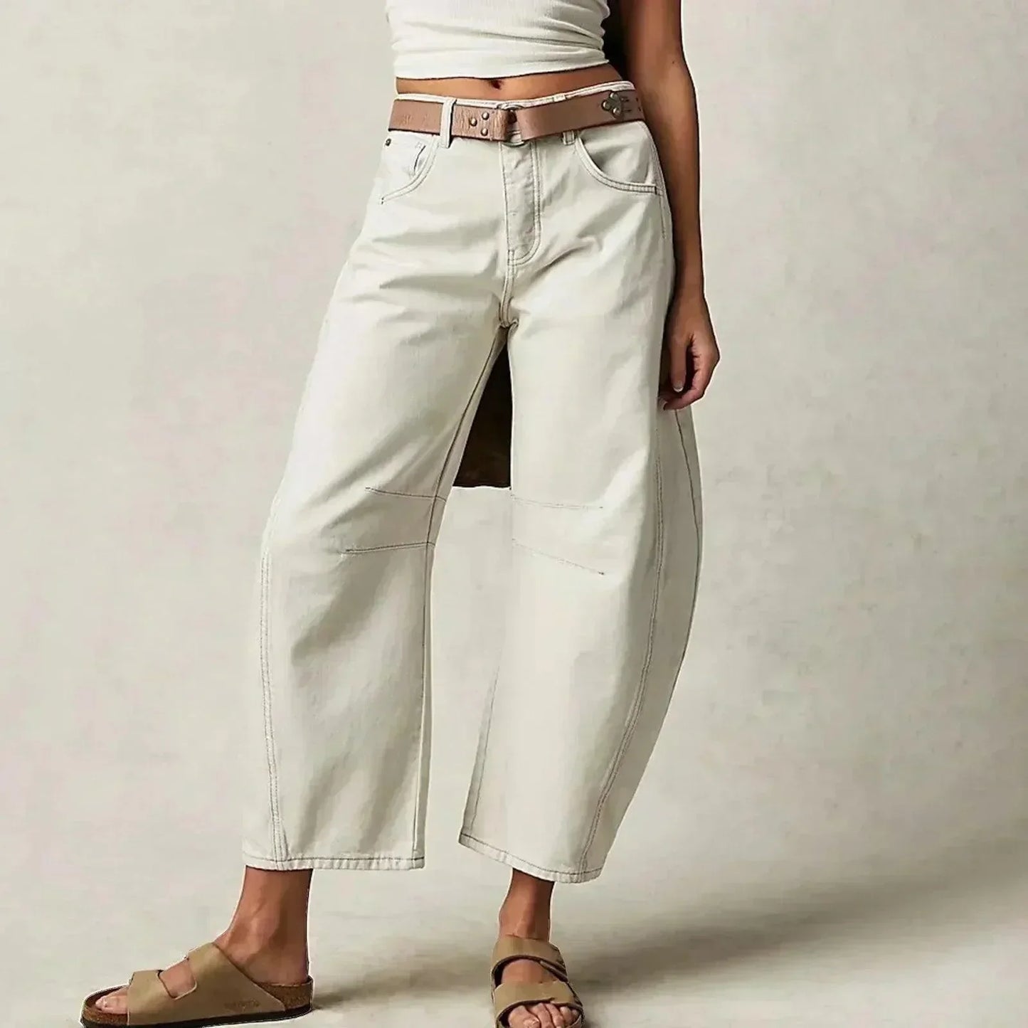 Women's High-Waisted Wide Leg Jeans