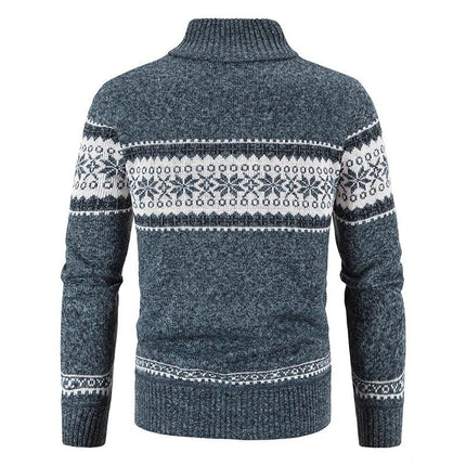 Nordek Knit Fleece Cardigan | Winter Business Casual Wool-Blend Sweater Coat for Men - northernnomad