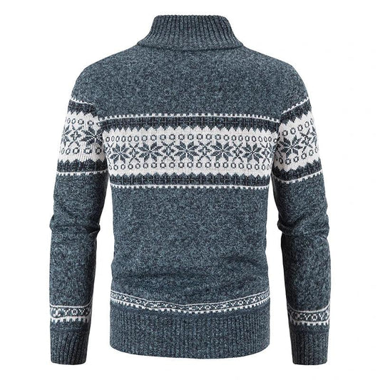 Nordek Knit Fleece Cardigan | Winter Business Casual Wool-Blend Sweater Coat for Men - northernnomad