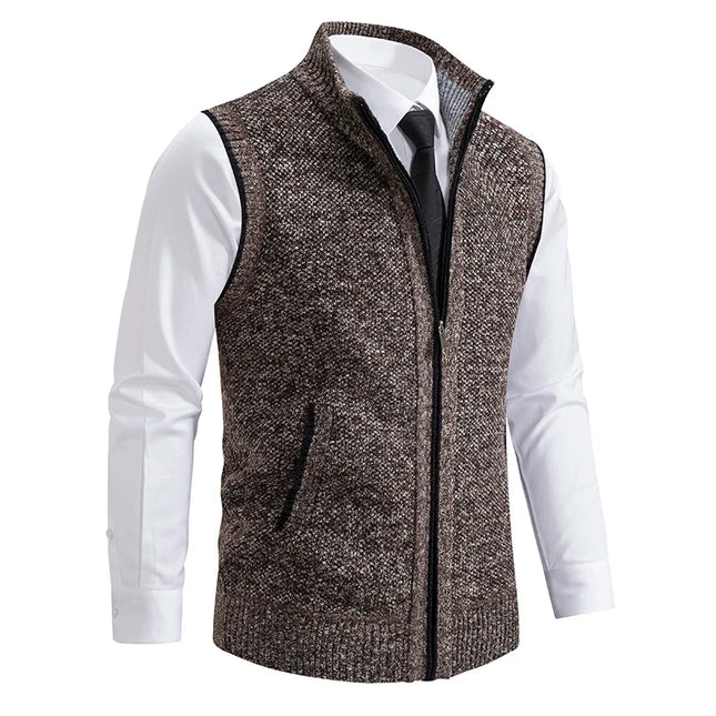 Men's Cardigan Knitted with Side Pockets