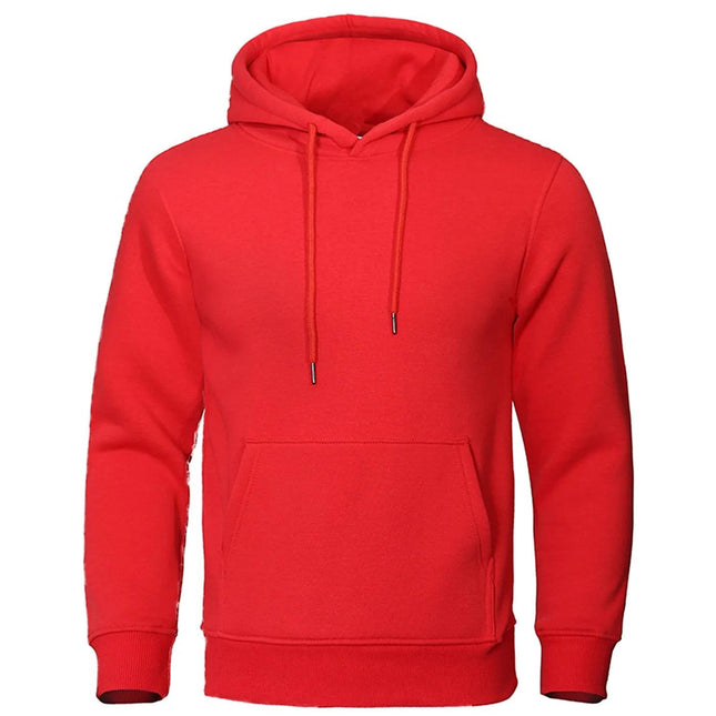 CoreFlex Fleece Hoodie | Men's Solid Color Pullover for Casual & Sporty Comfort - northernnomad