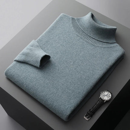 Men's Turtleneck Sweater Wool