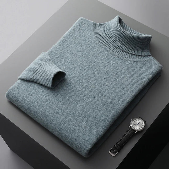 Men's Turtleneck Sweater Wool