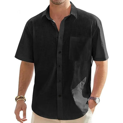 Coastal Ease Linen Shirt | Men's Lightweight Cotton-Linen Button-Down - northernnomad