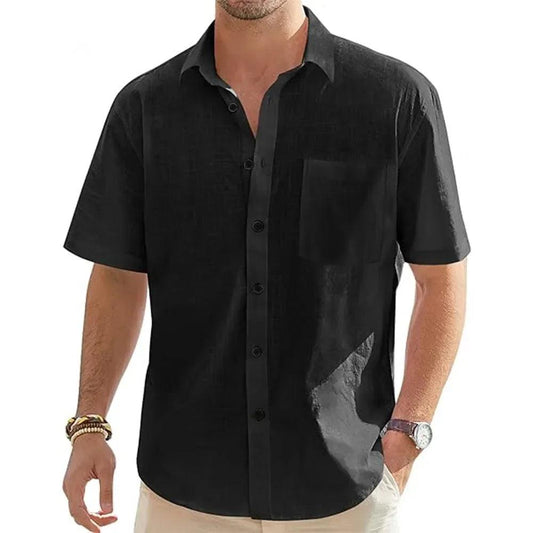 Coastal Ease Linen Shirt | Men's Lightweight Cotton-Linen Button-Down - northernnomad