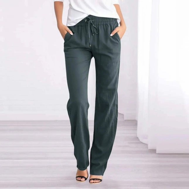 Women's Relaxed Fit Casual Trousers Lightweight Fabric