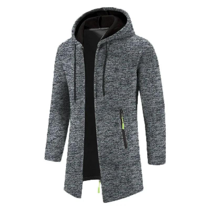 Dravik Oversized Zip Hoodie | Winter Hooded Sweatshirt Jacket for Men
