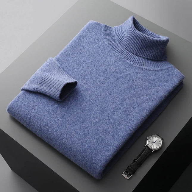 Men's Turtleneck Sweater Wool