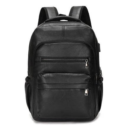 Men's Premium Leather Backpack | Stylish 15" Laptop Bag with USB Charging Port for Business and Travel - northernnomad