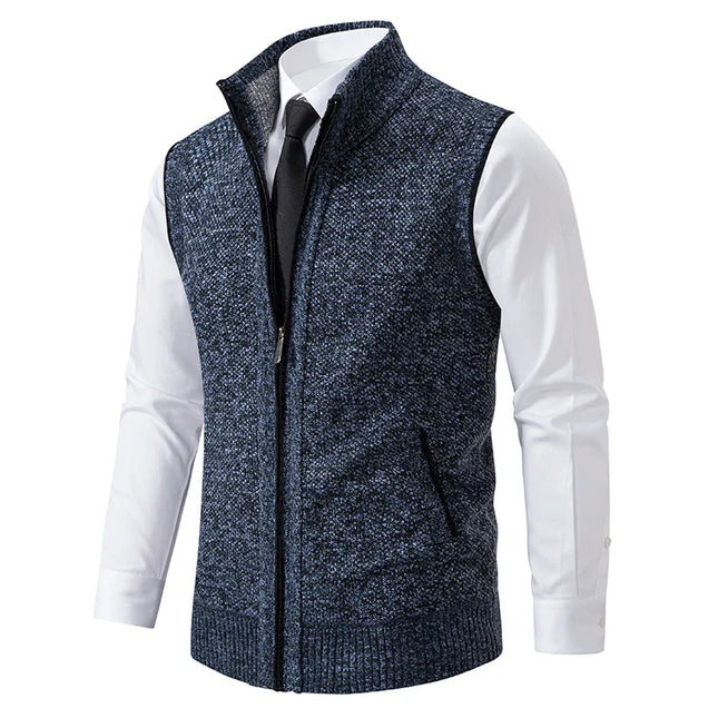 Men's Cardigan Knitted with Side Pockets