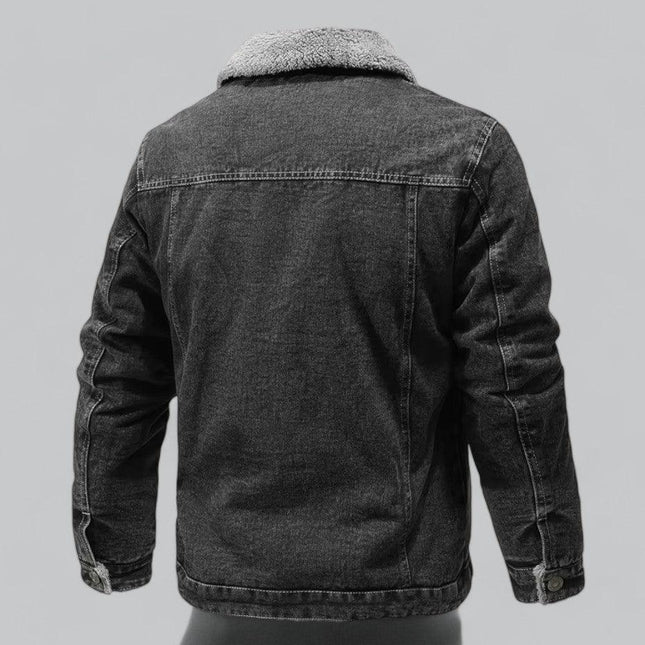 Men's Denim Jacket Fleece-Lined