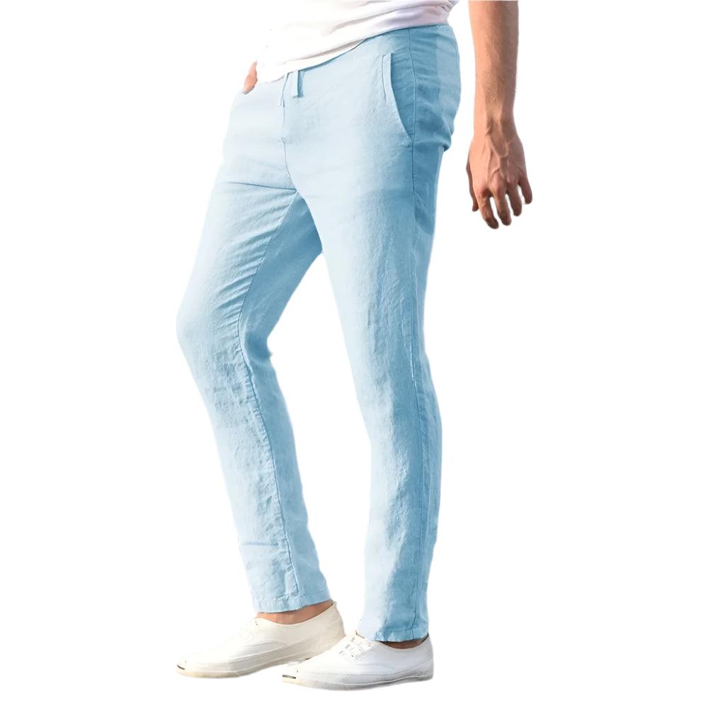 Men's Breathable Cotton-Linen Trousers | Casual Streetwear Pants