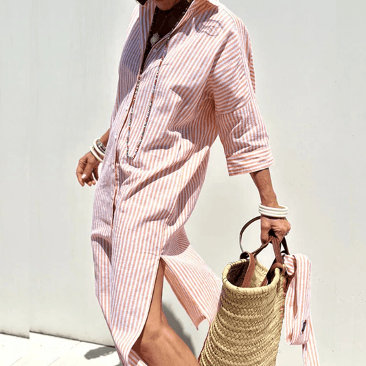 Women's Urban Shirt Dress Cotton