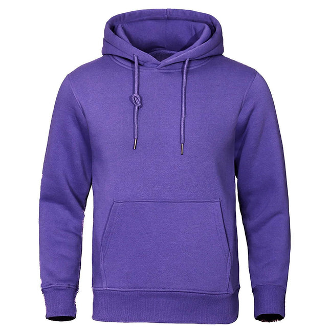 CoreFlex Fleece Hoodie | Men's Solid Color Pullover for Casual & Sporty Comfort - northernnomad