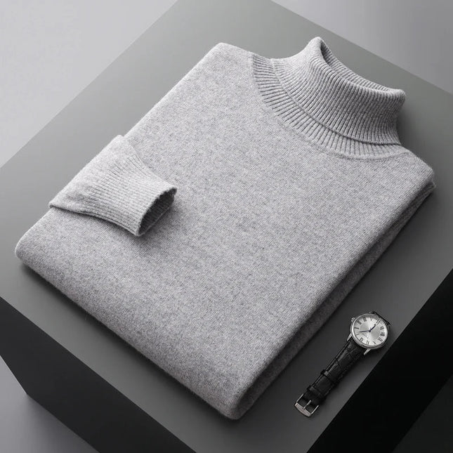 Men's Turtleneck Sweater Wool