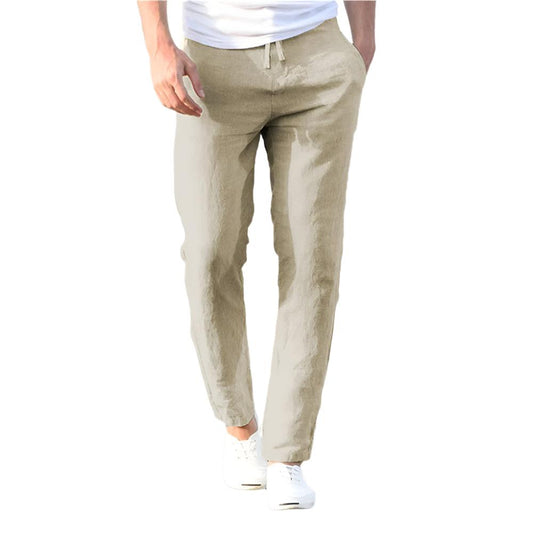 Men's Breathable Cotton-Linen Trousers | Casual Streetwear Pants