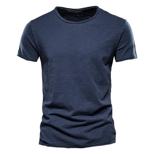 BreezeFit Soft Cotton Tee | Men's Lightweight Summer T-Shirt with O-Neck Design - northernnomad