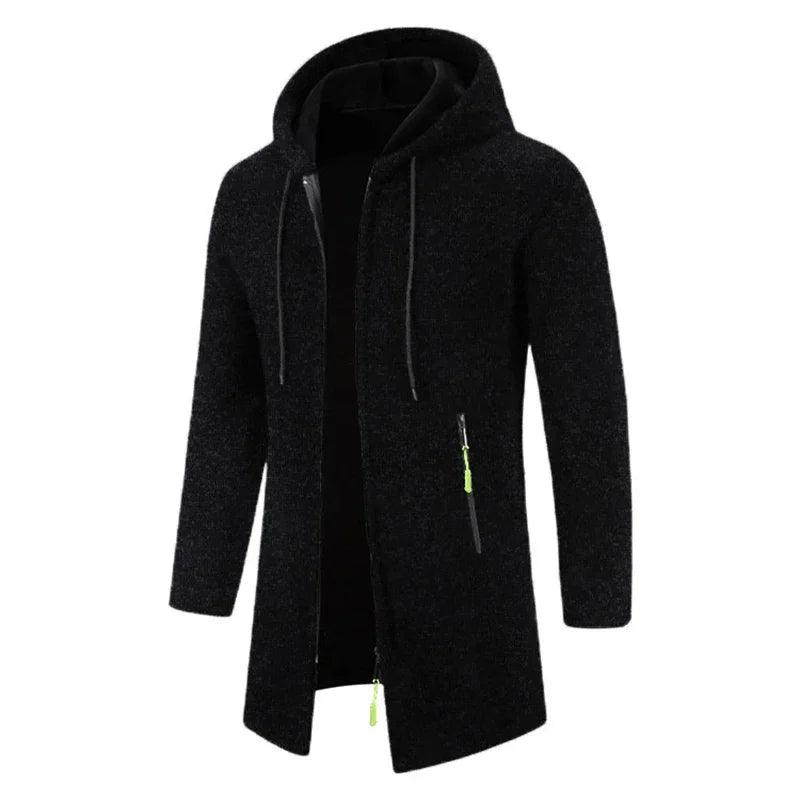 Dravik Oversized Zip Hoodie | Winter Hooded Sweatshirt Jacket for Men