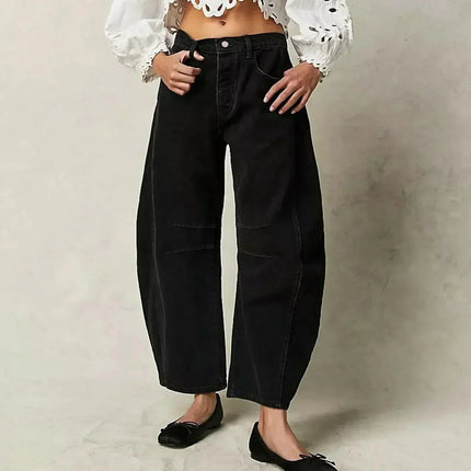 Women's High-Waisted Wide Leg Jeans