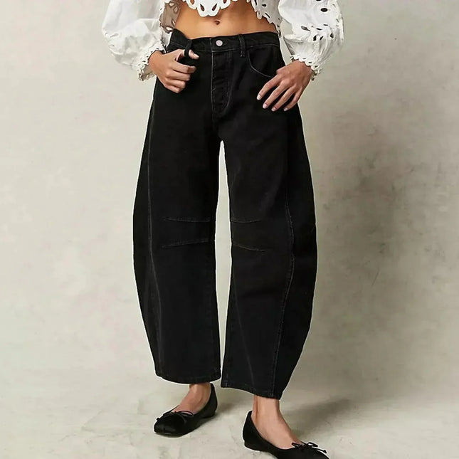 Women's High-Waisted Wide Leg Jeans