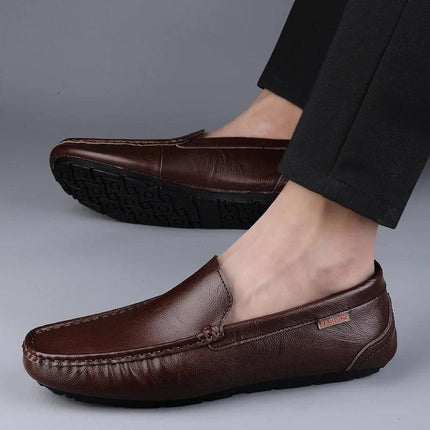 Vittorio Men's Italian Leather Loafers | Luxury Slip-On Moccasins - northernnomad