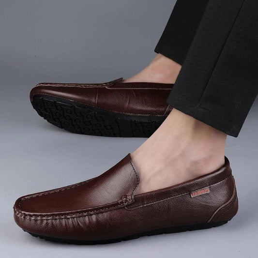 Vittorio Men's Italian Leather Loafers | Luxury Slip-On Moccasins - northernnomad