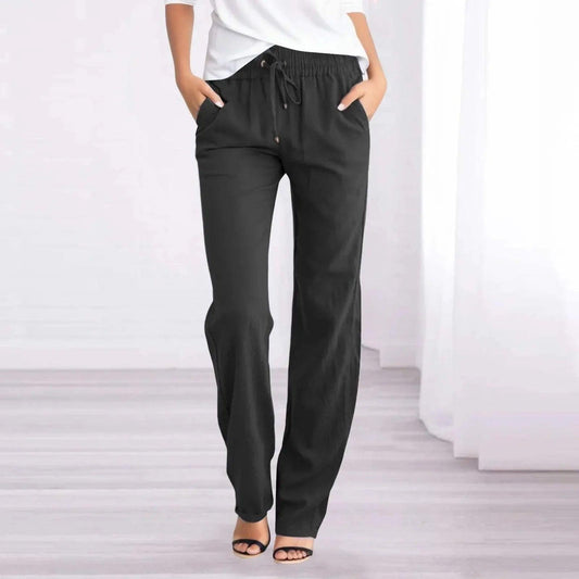 Women's Relaxed Fit Casual Trousers Lightweight Fabric