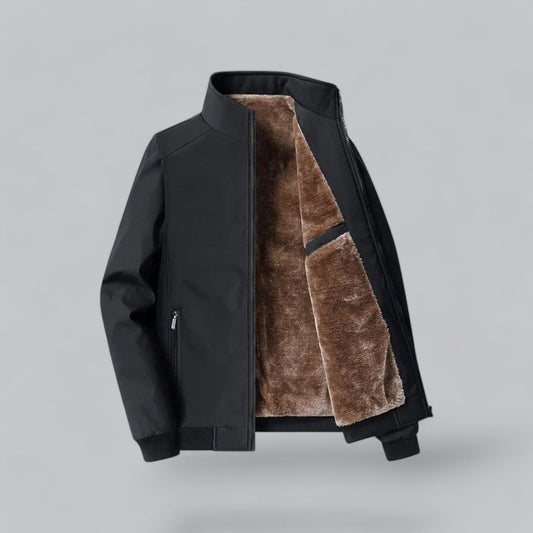 Men’s Wool Coat Fleece-Lined