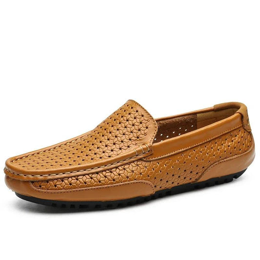 Solenzio Breathable Leather Loafers - northernnomad