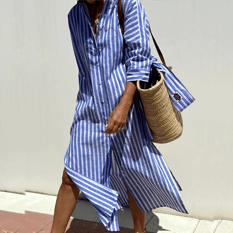 Women's Urban Shirt Dress Cotton