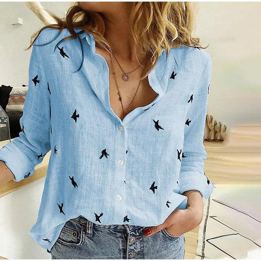 Women's Printed Shirt Cotton