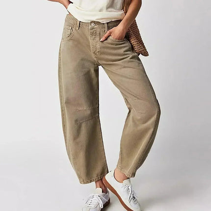 Women's High-Waisted Wide Leg Jeans