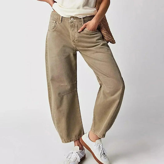 Women's High-Waisted Wide Leg Jeans