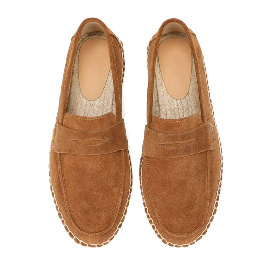 Solaro Suede Espadrilles | Men's Slip-On Loafers with Hemp Insole & Jute Detailing - northernnomad