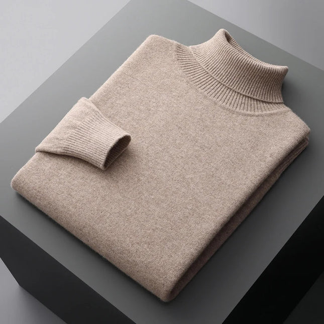 Men's Turtleneck Sweater Wool
