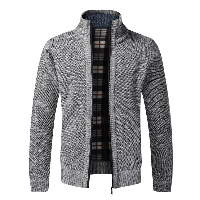 Kentmere Fleece Zip Cardigan | Smart-Casual Knitted Jacket for Autumn & Winter Warmth - northernnomad