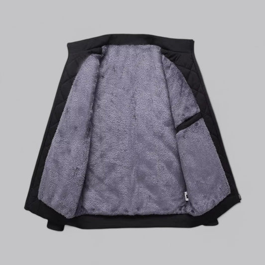 Men's Bomber Jacket Fleece-Lined