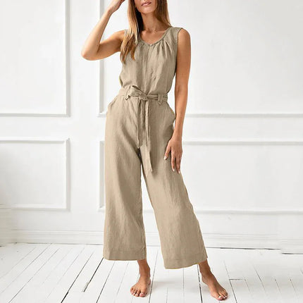 Women's Wide Leg Casual Jumpsuit