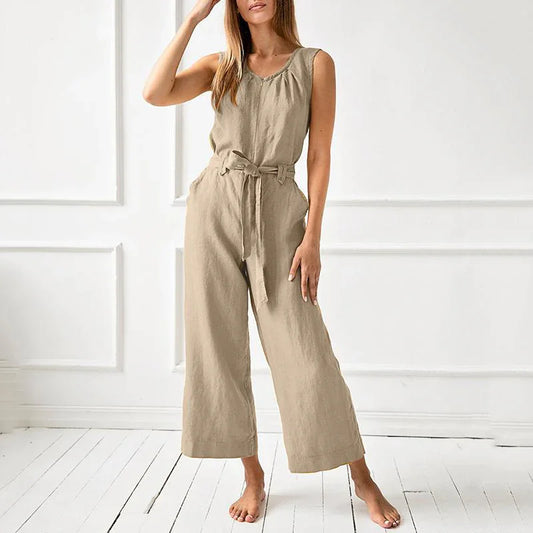 Women's Wide Leg Casual Jumpsuit