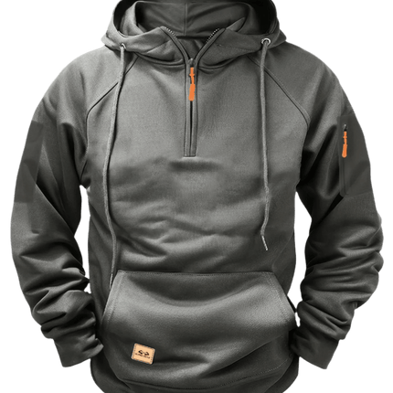 Aerlux Fleece Utility Hoodie | Multi-Pocket Loose Fit Hooded Pullover for Men & Women - northernnomad