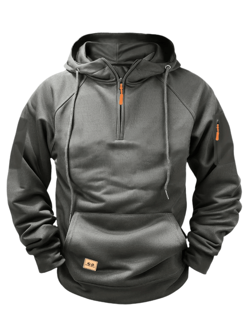 Aerlux Fleece Utility Hoodie | Multi-Pocket Loose Fit Hooded Pullover for Men & Women - northernnomad