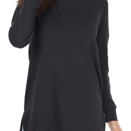 Women's Long Sleeve Side Slit Comfort Top