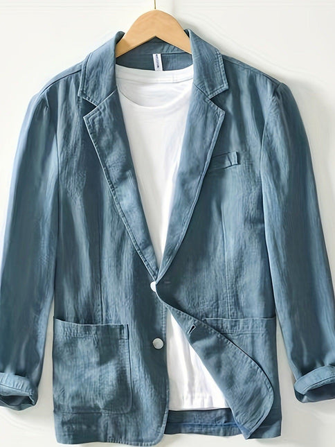 Men's Blazer Two-Button Sleek Style