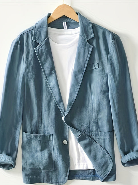 Men's Two-Button Blazer Sleek Style