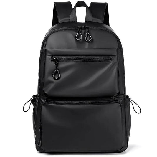 14-Inch Large Capacity PU Leather Backpack for Men & Women | Stylish Travel, School, and Casual Use