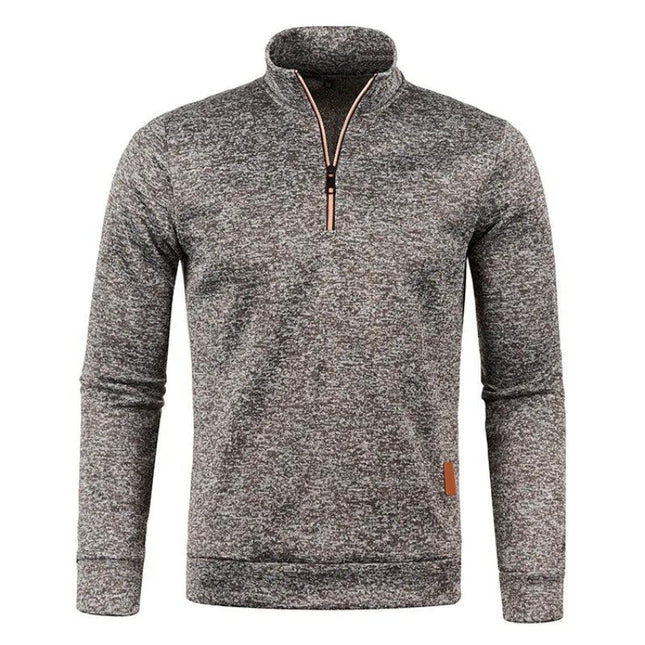 Frostline Men's Half-Zip Pullover | Warm Turtleneck Streetwear Sweatshirt - northernnomad
