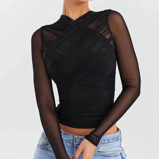 Women's Mesh Top Stylish Design