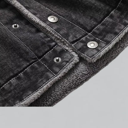 Men's Denim Jacket Fleece-Lined