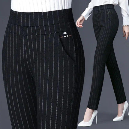 Women's High-Waisted Stretch Leggings with Faux Pocket Detail