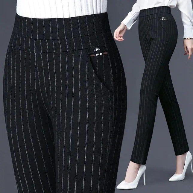 Women's High-Waisted Stretch Leggings with Faux Pocket Detail